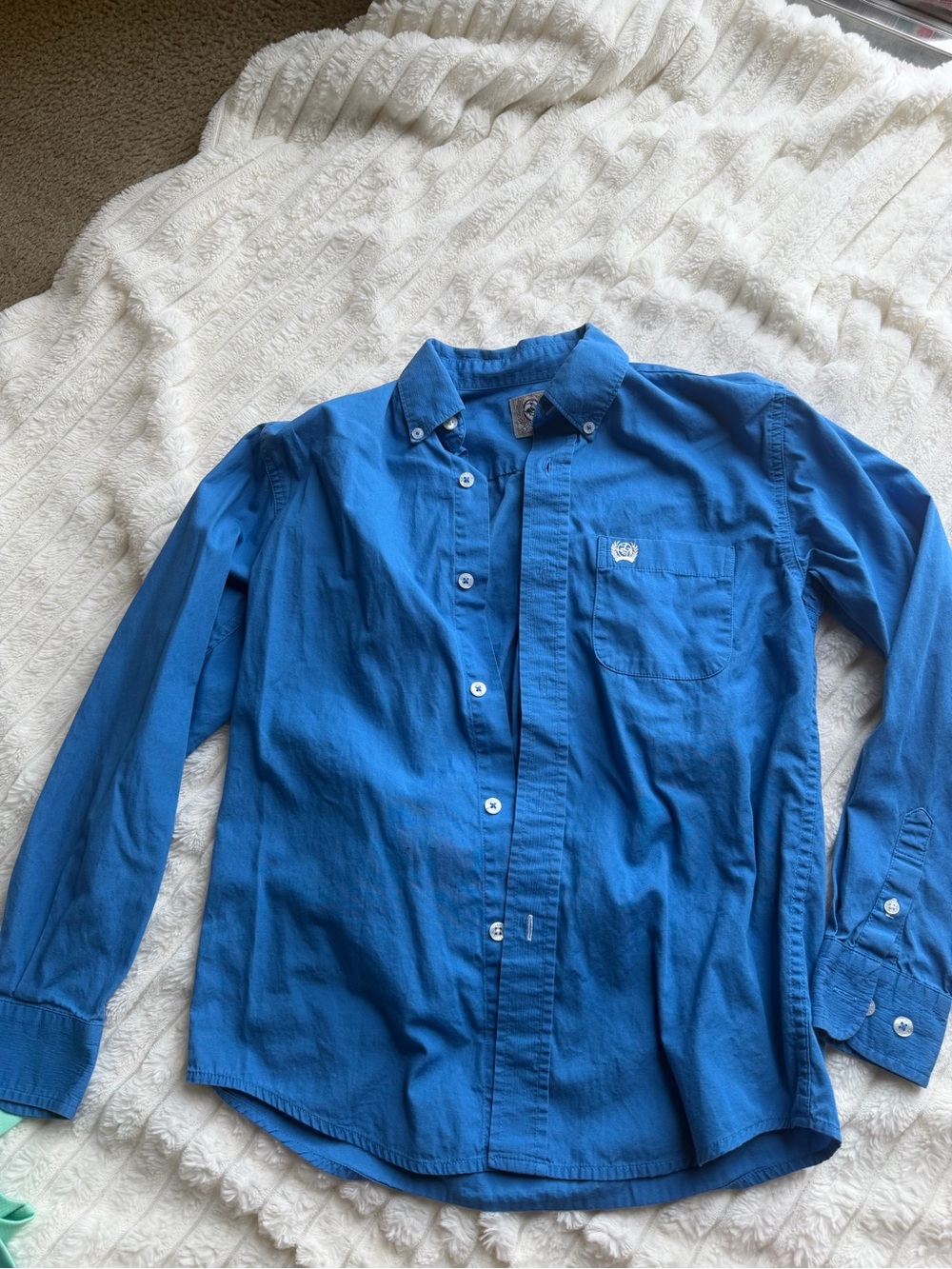 Cinch Boys Royal Blue Button-Down Shirt
